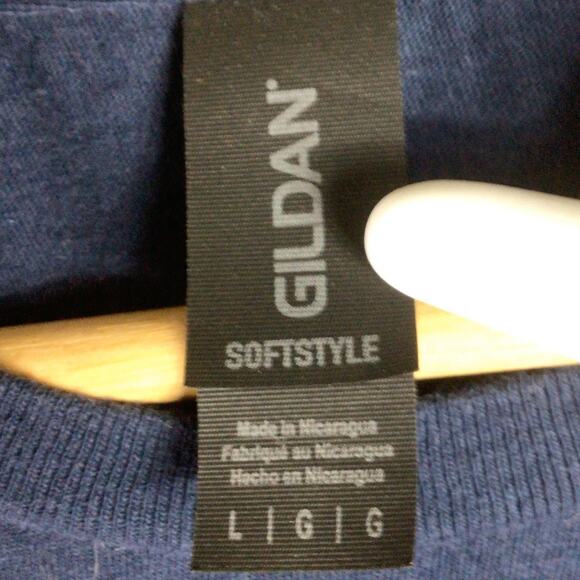 Holy Cow Cookers Bar-B-Q Texas T Shirt Navy Blue Large - Picture 4 of 4